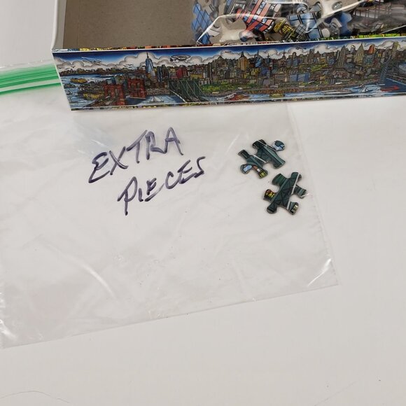 Puzzle 1000 pc Along The East River Charles Fazzino 27x19 TCG Toys 3D Pop Art - Picture 7 of 14